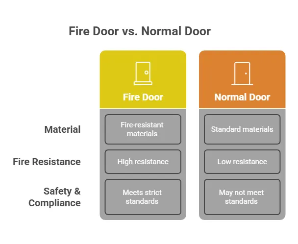 Fire Door vs Normal Door